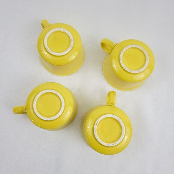 VINTAGE ✨️ Yellow Mugs (4) - Picture 4 of 5